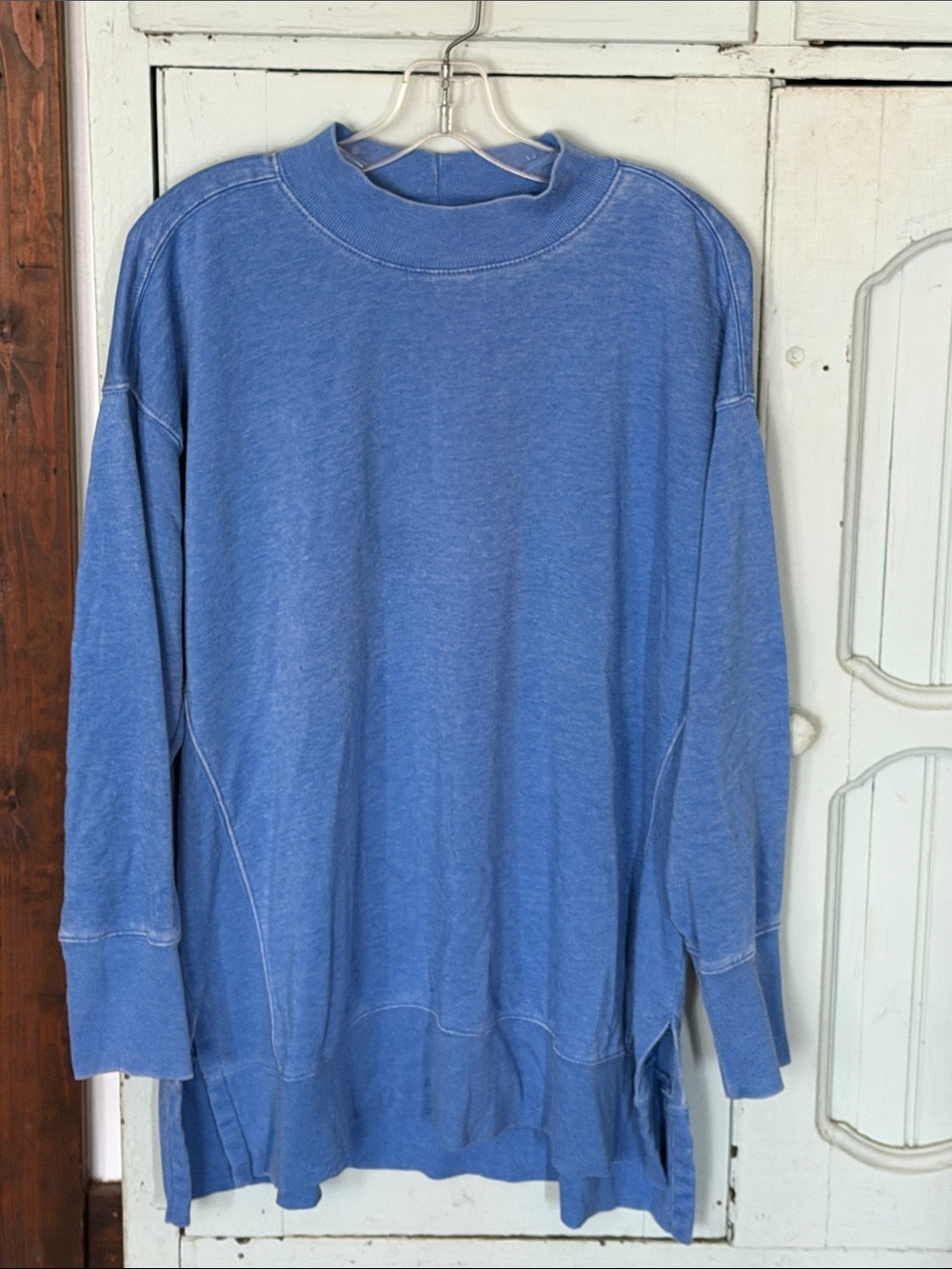 Maurices Washed Blue Crewneck Sweatshirt